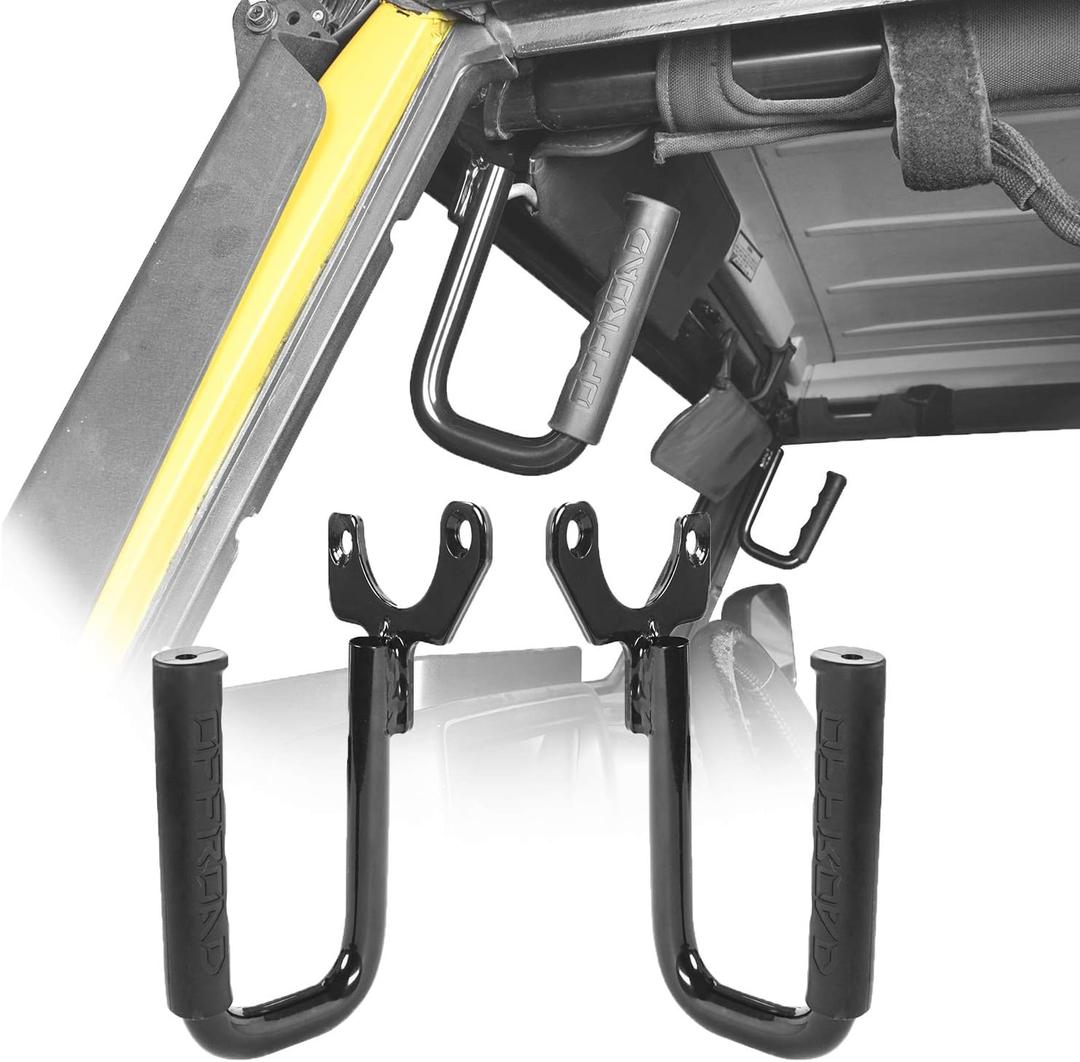 TJ Wrangler Grab Handles Front Steel Grip Bar for Jeep Wrangler TJ 1997-2006 - Pair