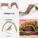 RUNANIA Bearded Dragon Tank Accessories, Reptile Mat Hammock Plants Bridge Jungle Climber Vines Terrarium Decorations for Bearded Dragon Lizard Snake