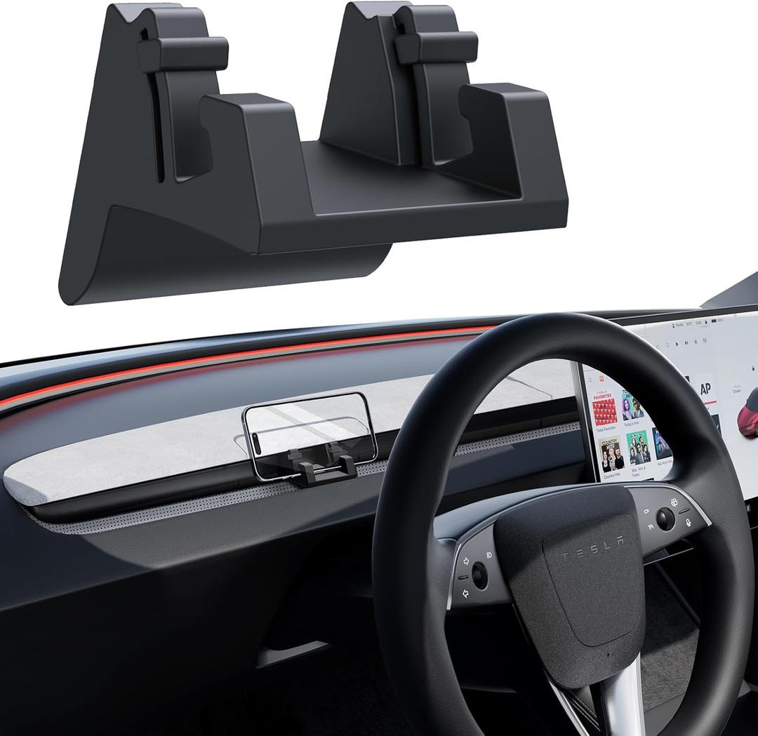 YONZEE Silicone Phone Mount for Tesla Model 3 Accessories 2025 2024,Model Y 2025 - Also Functions as a Vent Hook and Glasses Holder