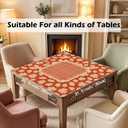 Orange Boho Fall Maple Leaf Mahjong Mat 31.5" x 31.5"