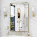 VANLIO 20x30 Inch Gold Framed Bathroom Vanity Mirror