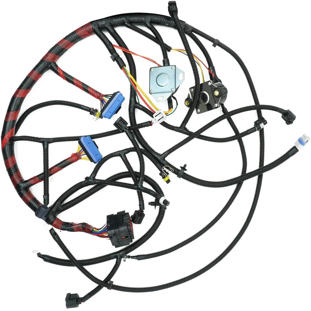 F81Z-12B637-FA 7.3 Powerstroke Engine Wiring Harness for 2002 2003 Ford F250 F350 F450 F550 Super Duty 7.3L V8 Engine Wire Harness F81Z12B637FA