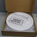 Saillong 3 Pcs 5 Gallon White Plastic Pail Lids, Food Grade Seal Lids with Tear Strip Fits 5 Gallon Buckets, Easy Install & Removal, Heavy Duty PP Plastic