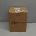 Nucookery 360 Rotating Utensil Holder, 7.2" Large Utensil Crock, White Ceramic Cooking Utensil Organizer with Countertop-Protection Cork Bottom for Farmhouse Kitchen Decor Christmas Gift (White)