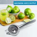 Upgraded Lemon Squeezer Meidong Super Stainless Steel 304 Hand Press Juicer Manual Citrus for Juicing Lemon Limes, Vegetables