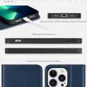 TUCCH Wallet Case for iPhone 13 Pro, [RFID Blocking] PU Leather Stand Folio Magnetic Card Slot Flip Cover with [TPU Protective Interior Case] Compatible with iPhone 13 Pro 6.1", Dark Blue
