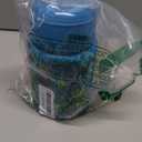 Aimsnk 17oz Soup Thermo for Hot Food Kids Insulated Food Jar, Thermo Hot Food Lunch Container, Width Mouth Stainless Steel Lunch Box for Kids with Handle Folding Spoon(Blue - Dinosaur)