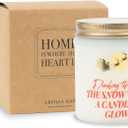 10 oz Holiday Cheer Scented Candles, Gift for Family, Gifts for Mom and Dad, Bestie BBF Gift 50 Hours Long-Lasting Burn Time