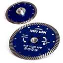 6" Diamond Tile Blade Granite Blade with 5/8"-11 Flange for Porcelain Tile Granite Marble (6"-Flange)