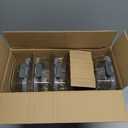 M MCIRCO [5-Pack, 36 oz] Glass Meal Prep Containers 3 Compartment with Lids, Glass Lunch Containers,Food Prep Lunch Box,Bento Box,Microwave, Oven, Freezer, Dishwasher (4.5 Cups) (Gray)