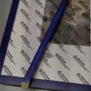 SZYUU 12x15 Picture Frame Set of 4, High Definition Real Glass, Gallery Wall Hanging Photo Frames, Blue