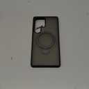 for Samsung Galaxy S25 Ultra Case,Compatible with Magsafe [Wireless Charging],with 360Rotatable Magnetic Ring Stand Matte Translucent Slim Soft Edge Phone Kickstand,Black