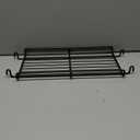 Set Of 2 Black Rack/Grid Shelves, 20"