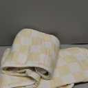 SANACYNA 100% Cotton Muslin Blanket 6-Layer Gauze Cream Grid Cooling Blanket Lightweight Soft and Breathable Blanket for Sofa Couch Bed Coverlet Both Sides (Cream, Throw 50"x60")