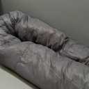 LE SURE Shown on TV Donut Medium Dog Bed - Round Cat Beds for Indoor Cats Calming Bed Gift for Pets, Cute Modern Beds with Jacquard Shaggy Plush & Anti Slip Bottom, 30 Inch, Ice Melt (Bow Ice Blue)