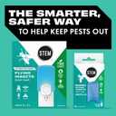 STEM Insect Trap - Indoor Fruit Fly & Gnat Pest Control for House, Home and Kitchen, Attracts & Traps Flying Bugs, Soft Blue Light - Includes 1 Plug-in Device & 3 Cartridges