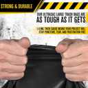 Ultrasac Black Large Heavy Duty Drawstring Trash Bags 33 Gallon 1.4 MIL, 33.5" x 38" - Pack of 86 - For Home, Commercial, Construction, & Outdoor