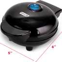 Dash Mini Maker Grill - Compact & Indoor Electric Grill - Efficient & User-Friendly Device with Nonstick Surface - Quick Heat-Up System - Easy-to-Clean & Store - Black (4 Inch Cooking Surface)