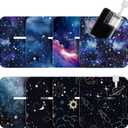 Geiserailie Adhesive Patches Compatible, CGM Waterproof Adhesive Over Patches, Galaxy Tape Stickers (Compatible with Mobi Pocket,Square)