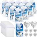Sureio 150 Pieces Funeral Favors for Celebration of Life Heart Pocket Hug Token with Funeral Prayer Cards and Organza Bags As a Keepsake for Family Church Memorial Celebration of Life Gifts