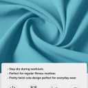 Open Back Workout Tops for Women Crop Yoga Shirts Lightweight Twist Back Athletic Running Gym Tops Blue