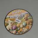 10" Easter Wooden Hanging Sign - Watercolor Bunny Hanging Plaque Decor For Room Office Party Wall Door - Easter Spring Celebration Decorative Party Decoration & Gift Supplies - A01