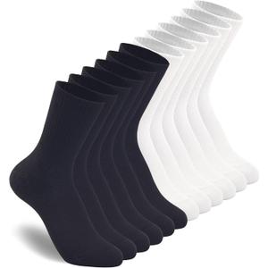 HAVE A TREE 3-6 Pack Womens Crew Lightweight Thin Casual Calf Socks Size 6-11