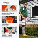 Petratools 1 Gallon Pump Sprayer HD101 Garden Sprayer for Weeds, Lawn Care & Pesticides 52 Long Hose, 2 Nozzles & Easy Carry Handle Durable & Lightweight
