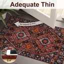 Beeiva Oriental Red Carpet Runners for Hallway 6ft Non Slip Washable Bedroom Runner Rug 2x6, Vintage Low-Pile Print Floor Carpet for Kitchen Entryway Bathroom Home Decor (Red/Multi)