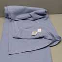 Salt Earth GOTS Certified 100% Organic Cotton Throw Blanket, 90" X 90" Waffle Blankets & Throws for Bed, Throw Blanket for Couch, Modern and Cozy Blanket, All Season, Comfy Soft Blanket(Powder Blue)