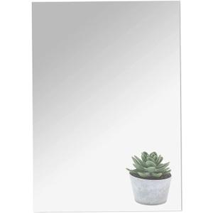 DARENYI 16"x12" Acrylic Mirror Sheet, Flexible Non Glass Body Mirror Tiles Large Self Adhesive Mirror Stickers for Bathroom Bedroom Home Wall Decor (1pc)