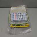 American Mahjong Tile(Only Tiles), 166 Quality Engraved Tiles Blue Backboard, 1.2 inch American Mahjong Game with Carrying Bag/Dice/Chips, Creative Design Patterns, Ideal Mahjong Gifts (No Rack)