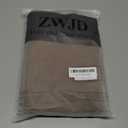 ZWJD Decorative Linen Throw Pillow Covers 24x24 Set of 2 Solid Handcrafted Striped Cushion Covers for Bed Soft Modern Farmhouse Neutral Pillowcase for Couch Bedroom Living Room Home Decor(Coco Brown)