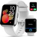 Smartwatch for Women, Compatible with Android & iPhone, 1.8'' Fitness Tracker Watch with Alexa, Call & Notification Alerts, Heart Rate & Sleep Monitor, 120 Sports Modes, Waterproof Watch for Women (Ivory White)
