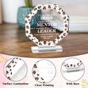 4 x Yopyame Acrylic Boss Day Gifts - Boss Gift for Men Women, Acrylic Male Female Boss Desk Keep Paperweight, Boss Appreciation Plaque, Clear Desk Decorative Sign for Home Office, Going Away Gift for Boss