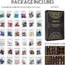 Rock Collection with 36 Types of Natural Polished Gemstones – 2.7 lbs 0.6" Assorted Crystals and Minerals, Individually Bagged Rock Collecting and Learning