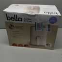 bella 4Qt Slim Air Fryer, Fits-anywhere Kitchenware, EverGood Ceramic Nonstick Coating, Adjustable Temperature, 6 Preset Cooking Options, 60 Min Auto Shutoff w Audible Tone, 3.3lb Capacity, Oatmilk