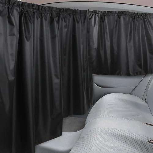 Set of 2 Car Curtains, 99% Light Blocking Car Privacy Curtains, 1 Privacy Divider Curtain & 2 Side Window Sun Shade for Sedan Truck SUV Camping Travel Sleeping Accessories Set of 2 Car Curtains, 99% Light Blocking Car Privacy Curtains, 1 Privacy Divider Curtain & 2 Side Window Sun Shade for Sedan Truck SUV Camping Travel Sleeping Accessories