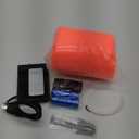 700 Sqft Giant Durable Spider Web Halloween Decorative Outdoor, Beef Web for Glow in The Dark Spider Web, Orange Giant Spider Outdoor Decor Set,with 3 Blacklight (24FT x 4FT)