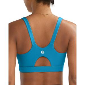 RUNNING GIRL Sports Bra for Women High Support, Molded Cup High Impact Sports Bras for Women with Sewn in Pads (XXL)