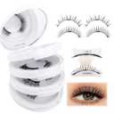 WENDY LASHES Magnetic Eyelashes with Applicator 4pairs | Magnetic Eyelashes Reusable Natural Look Lashes No Glue Needed Waterproof Soft Magnetic Lashes Easy to Wear and Remove