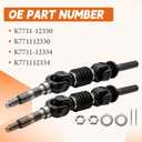 Rear Left & Right CV Axles Fit for Kubota RTV900