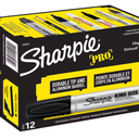 Sharpie Industrial Permanent Markers, Fine Point, Black, Box of 12( Pack Of 2 )