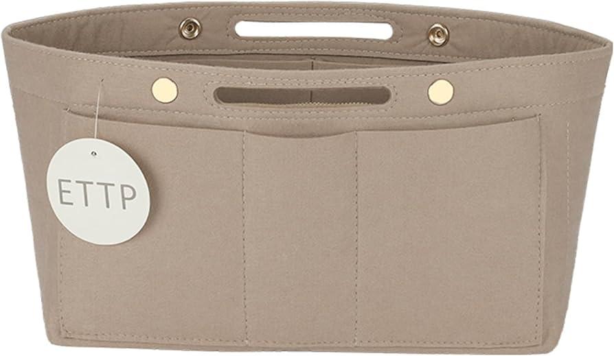 Purse Organizer Insert, Felt Bag Organizer with Metal Zipper, Handbag & Tote Shaper, For Speedy Neverfull Tote, 7 Sizes