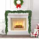 Christmas Garland 6 Ft Lifelike Artificial Cedar and Cypress Garland for Indoor Outdoor Christmas Decor on Mantel Stair Porch and Table