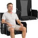 2 x Sekey Stadium Seats with Back Support, Armrests & Soft Cushion, X-Large