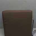 Toddler Booster Seat Dining Table Kitchen Chair, Waterproof Anti-Scratch PU Cushion, Non-Slip Bottom, Adjustable Buckle Straps, Easy Clean Portable Seat Cushion (Dark Brown)