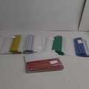 150 Pcs Bulk A4 Clear Report Cover with Sliding Bar 5 Colors Folder Binder Sliding Bar Files Classification Transparent Resume Clipbar Presentation File Folders for School and Office