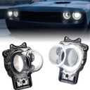 KEWISAUTO Headlights Bulbs for 2015-2020 Dodge Challenger, LED Head Lamps Air Inserts Assembly Head Light Bulb for Dodge Challenger 2015-2020 Accessories - 2PCS, White