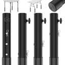 3-LEVEL Adjustable Table Leg Risers, Highly Durable Steel Folding Table Leg Extenders, Tables Legs Extensions Fits Straight & Bent Legs Tables Height Extender For Rise desk 2/4/6in Wobble-Proof